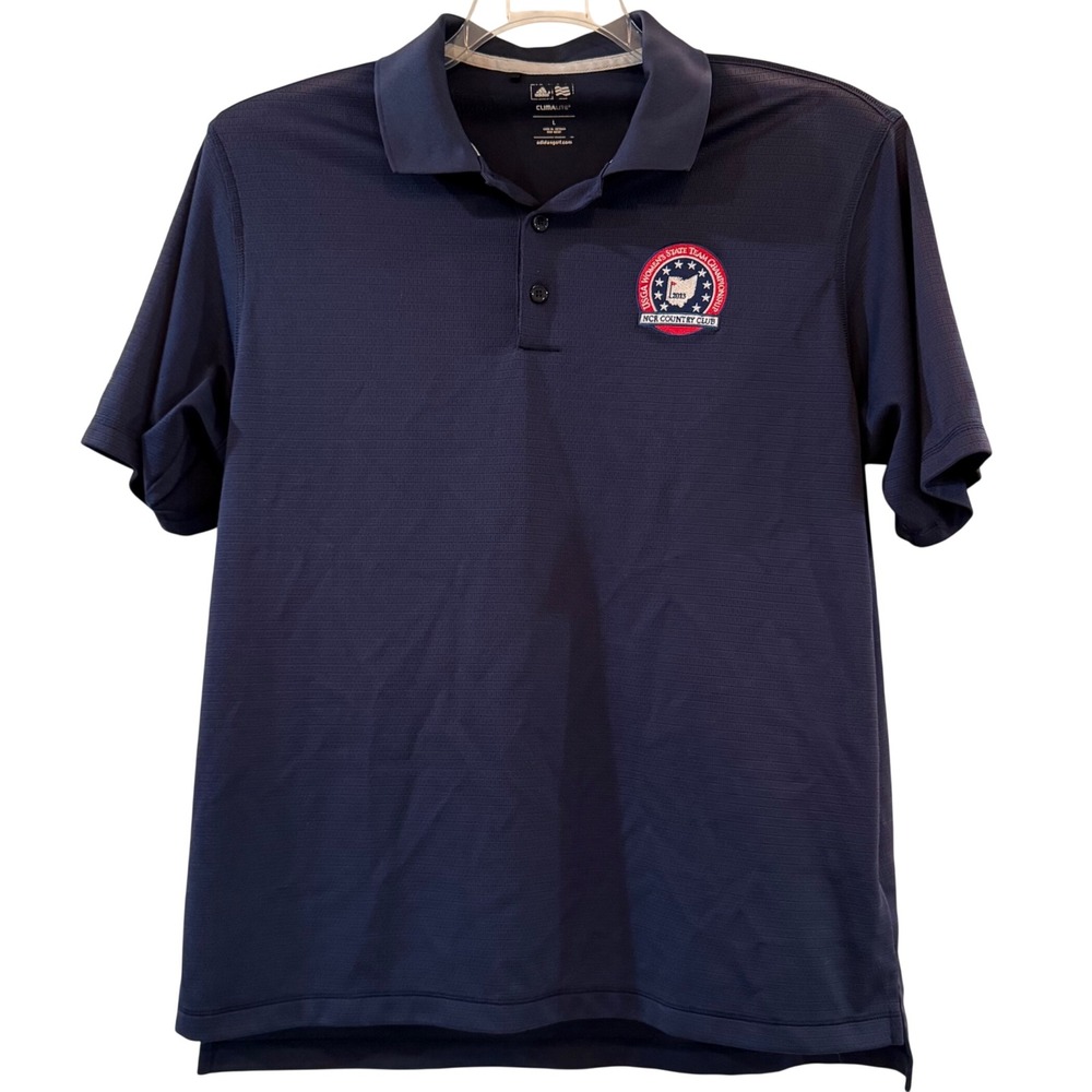 Adidas Golf Climalite Polo Shirt Navy USGA Womens State Team Championship Large